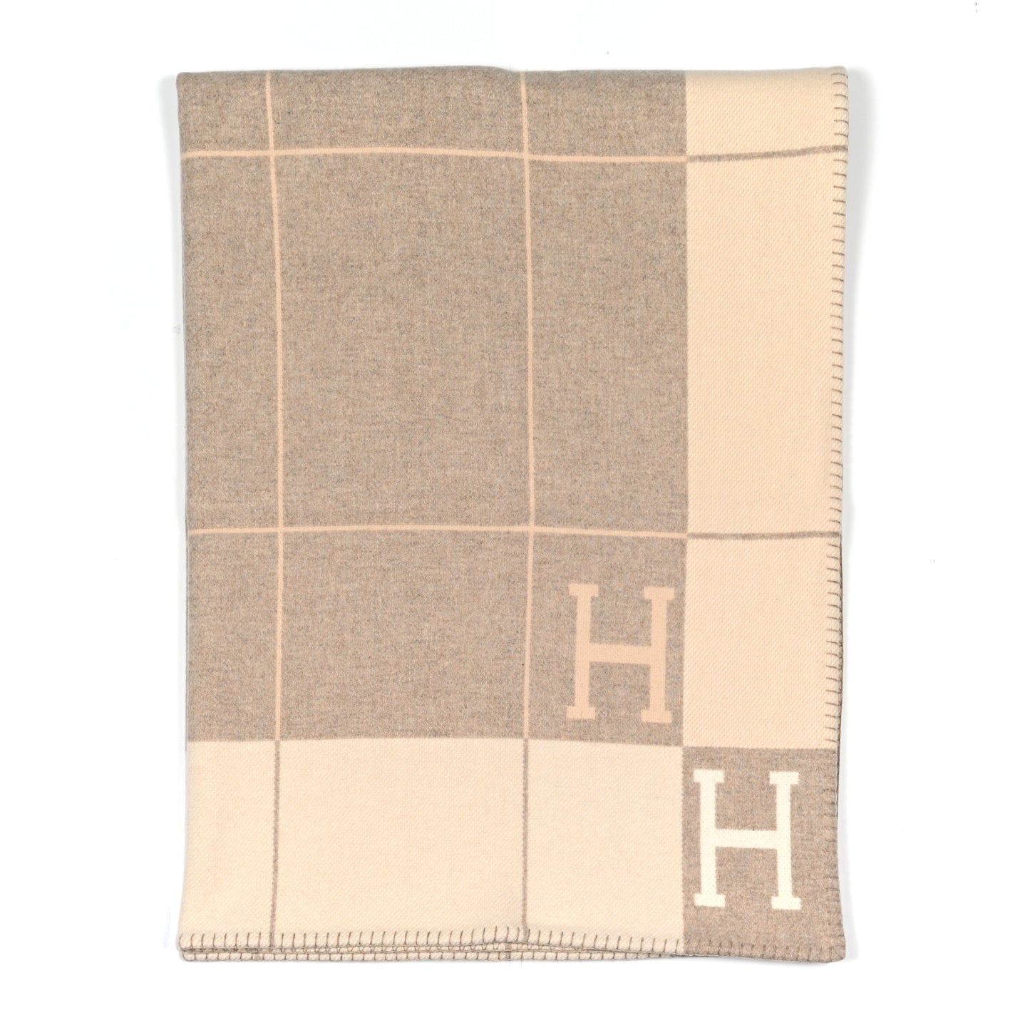 Wool Cashmere Avalon III Blanket Coco Camomille