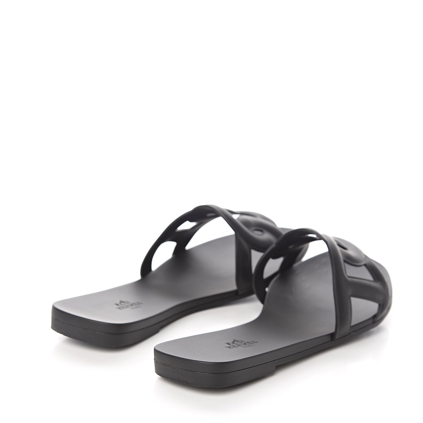Rubber Aloha Sandals 39 Black