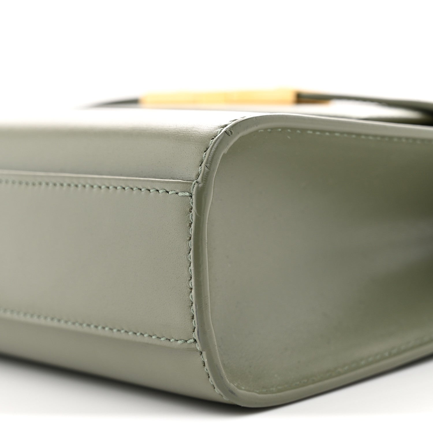 Saint Laurent Smooth Calfskin Small Manhattan Shoulder Bag Light Green 10 of 12