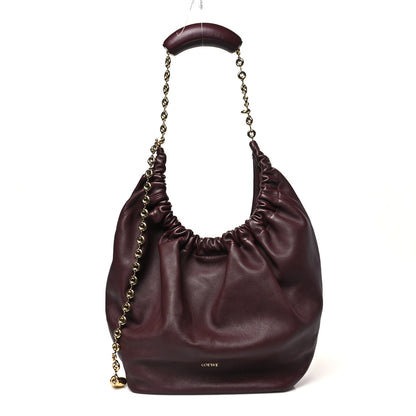 Loewe Buttery Nappa Lambskin Medium Squeeze Bag Dark Burgundy 1 of 9