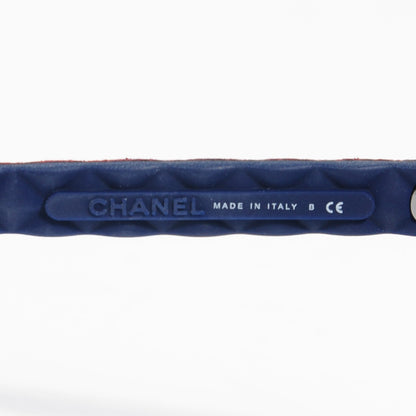 Chanel Quilted Bi-Color Sunglasses 5288-Q Blue Burgundy 5 of 7