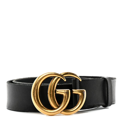 Gucci Textured Calfskin Double G 40mm Belt 105 42 Black 1 of 10