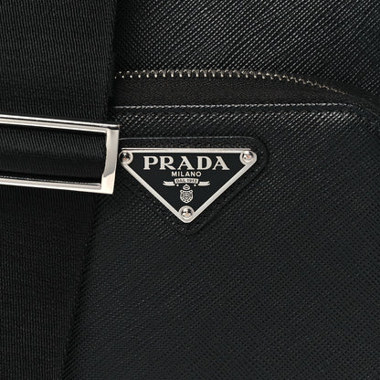 Prada Saffiano Phone Crossbody Pouch Black 7 of 9