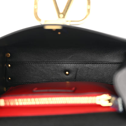 Valentino Garavani Grainy Calfskin Small VSling Top Handle Bag Black 5 of 11