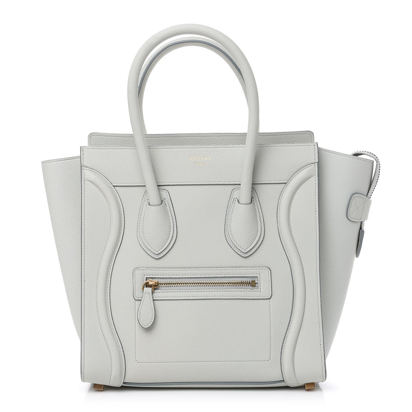 Drummed Calfskin Micro Luggage Jade