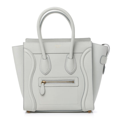 Celine Drummed Calfskin Micro Luggage Jade 1 of 12