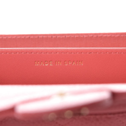 Chanel Caviar Quilted Flap Card Holder Pink 7 of 13