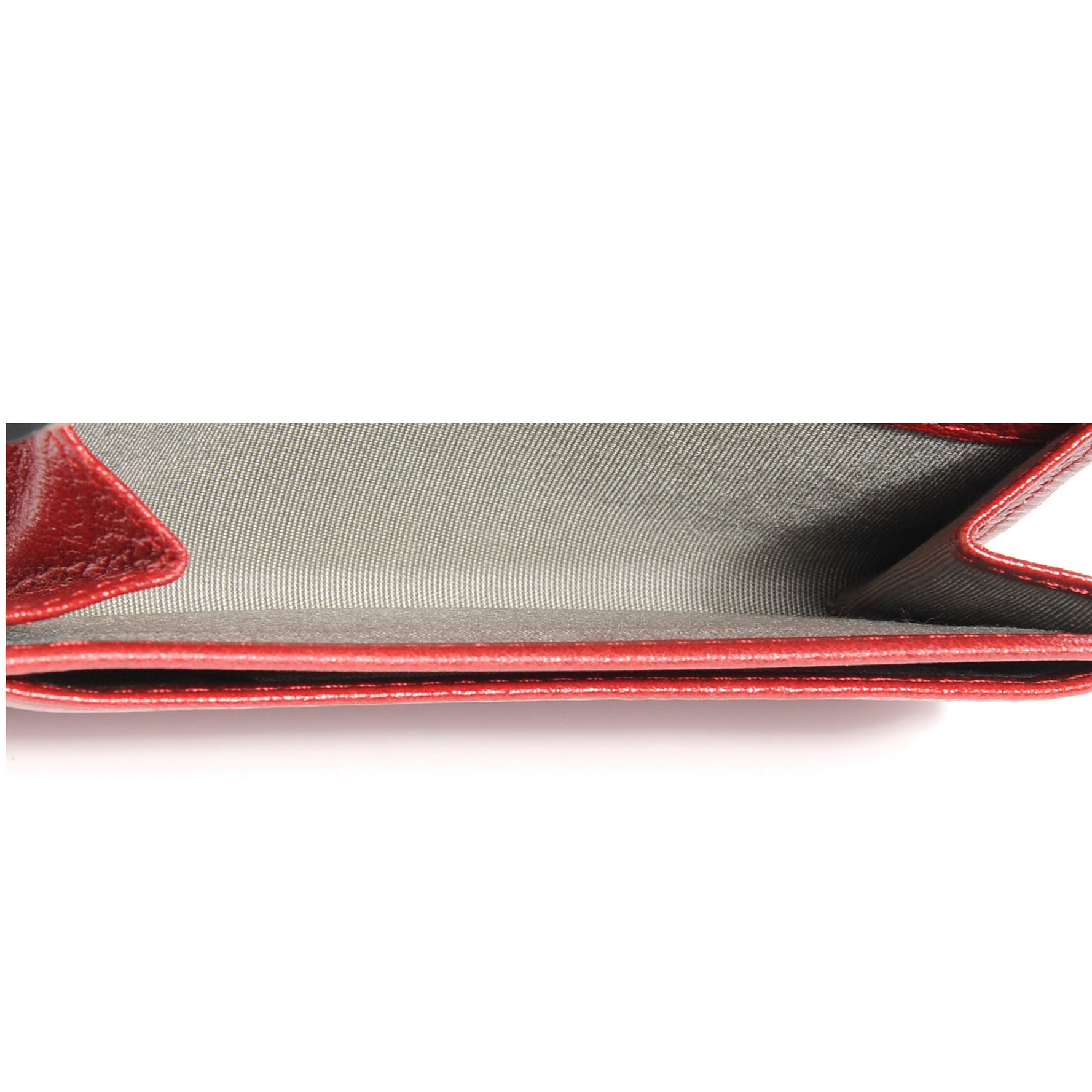 Chanel Leather Camellia Card Holder Wallet Red 7 of 9
