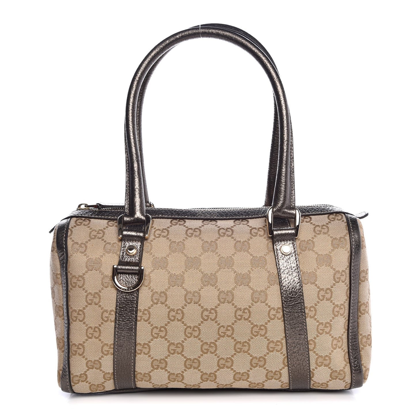 Monogram Small Abbey Boston Metallic Brown