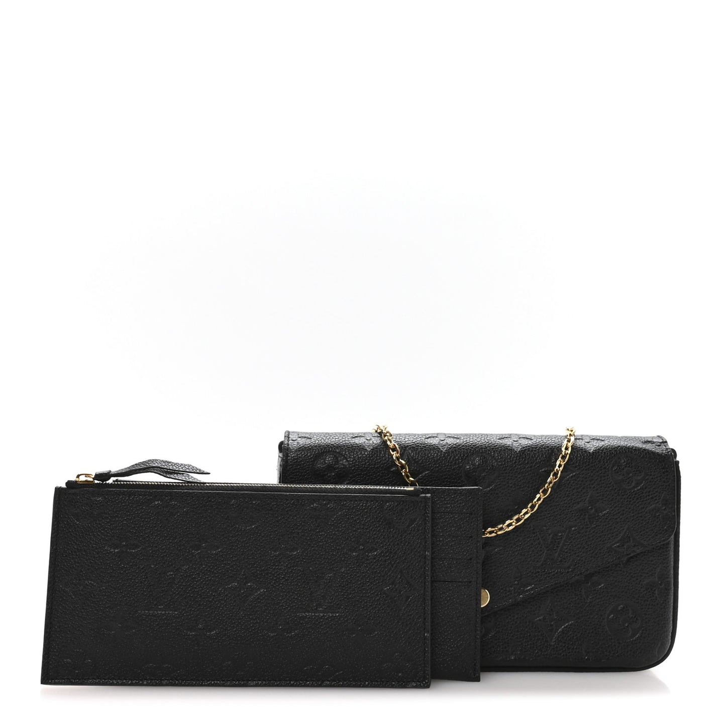 Empreinte Pochette Felicie Chain Wallet Black