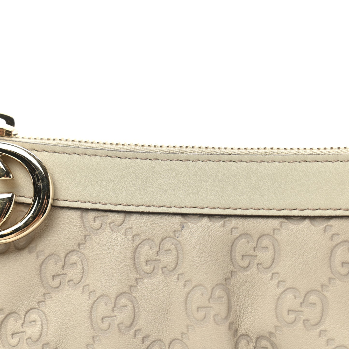 Guccissima New Britt Wristlet Off White