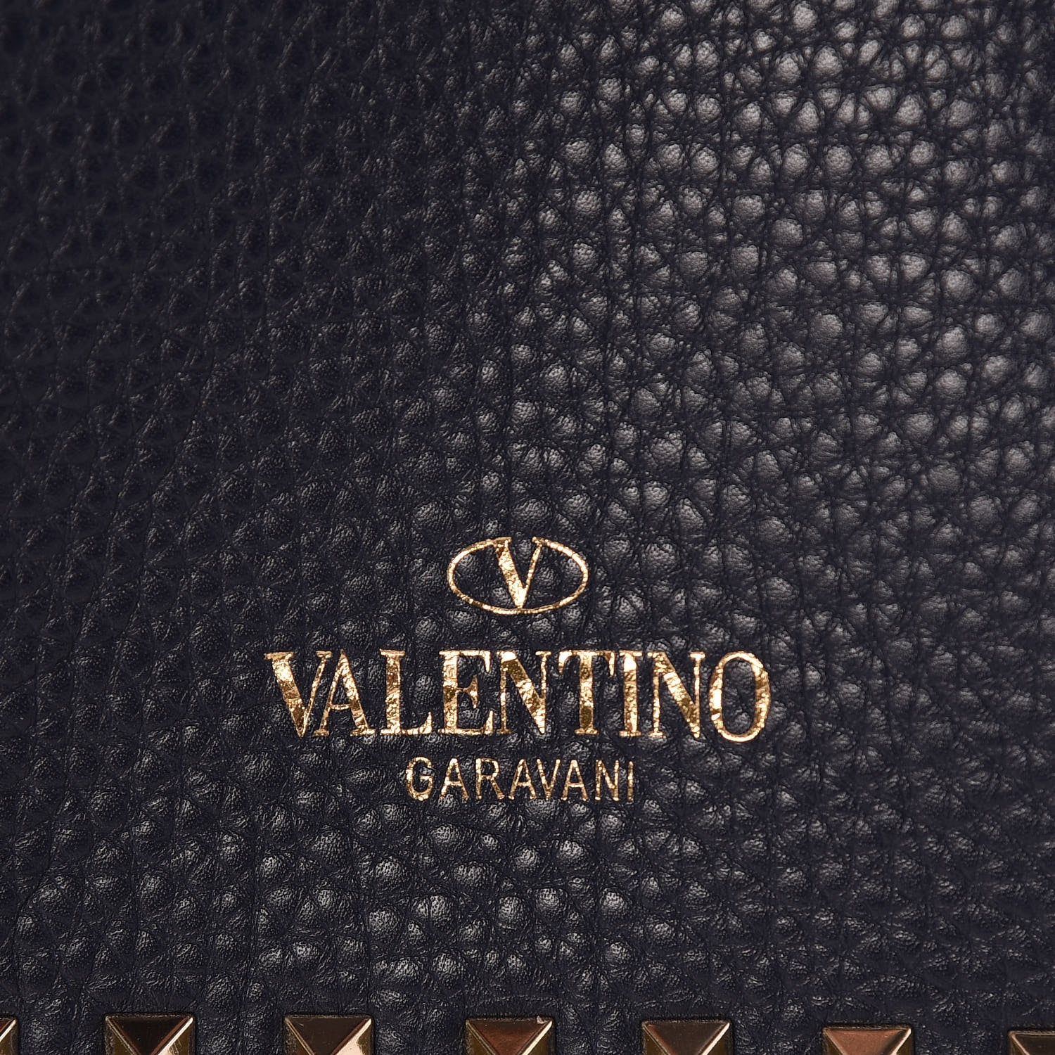 Valentino Garavani Pebbled Calfskin Small Rockstud Flip-Lock Messenger Bag Marine 8 of 10
