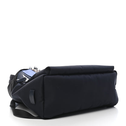 Fendi Nylon Vitello Fur Monster Backpack Black Multicolor 3 of 8