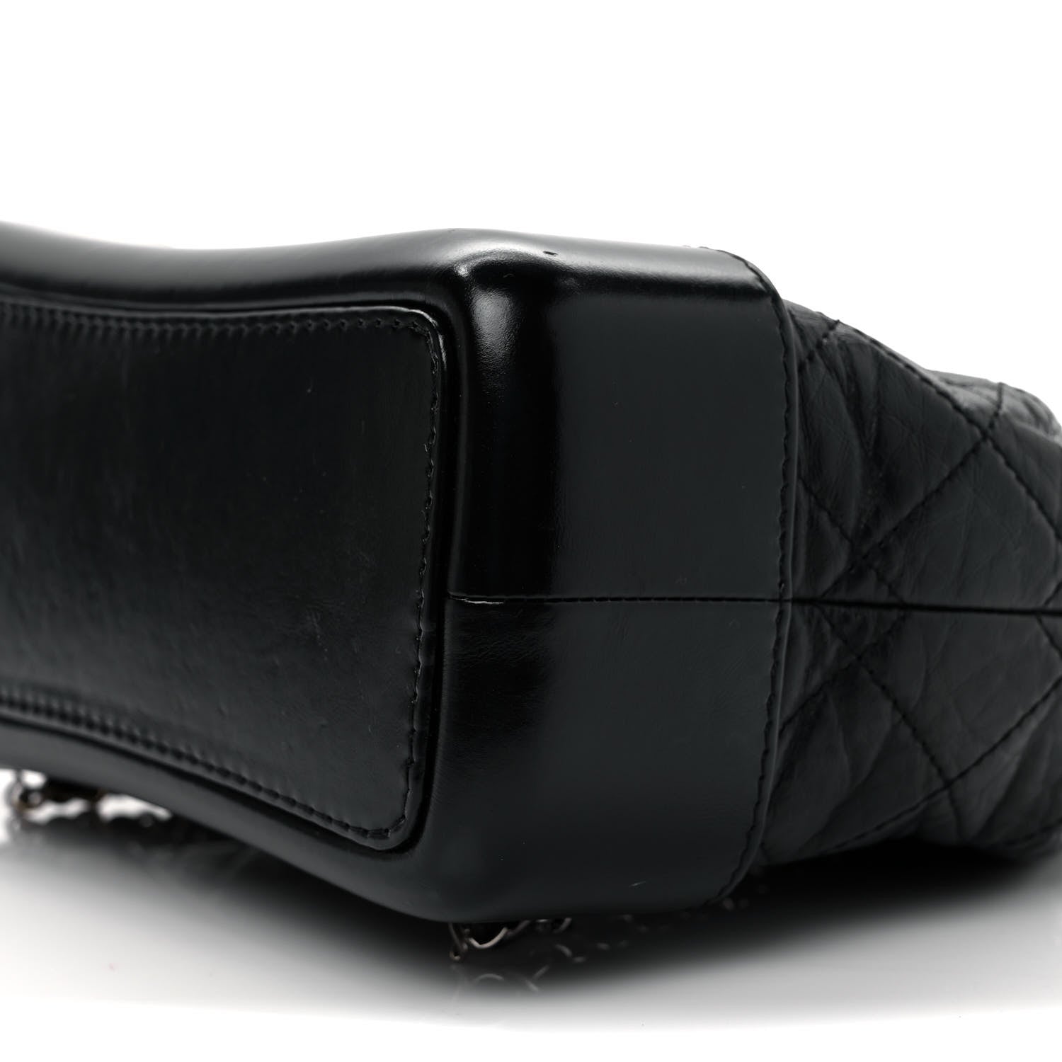 Chanel Aged Calfskin Quilted Small Gabrielle Backpack Black 9 of 11