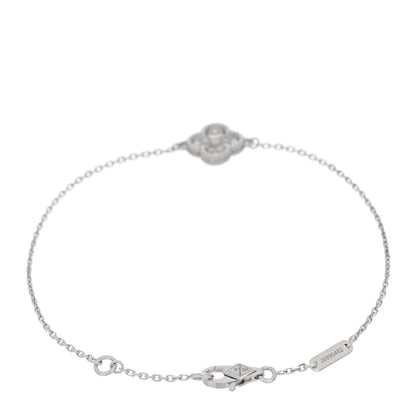 Van Cleef & Arpels 18K White Gold Diamond Sweet Alhambra Bracelet 2 of 4