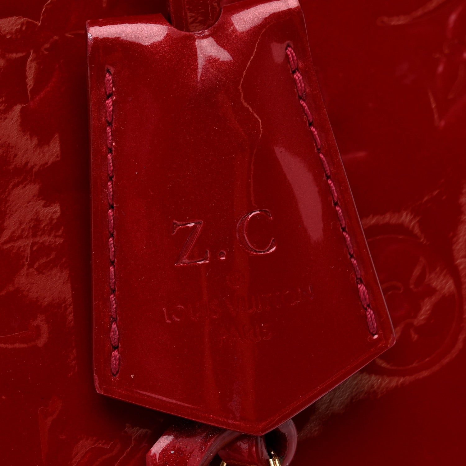 Louis Vuitton Vernis Alma PM Pomme D'Amour 6 of 10