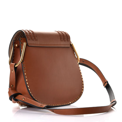 Chloe Calfskin Braided Medium Hudson Shoulder Bag Caramel 2 of 6