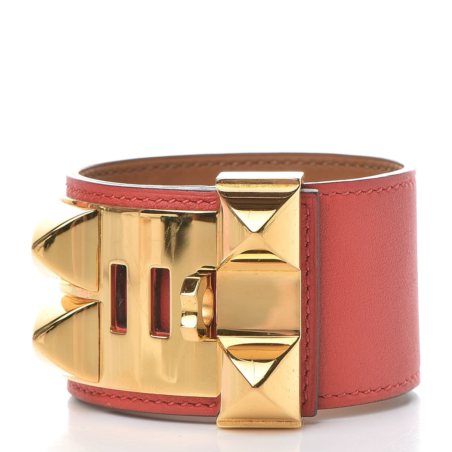 Hermes Swift Collier de Chien CDC Bracelet S Rouge Tomate 3 of 10