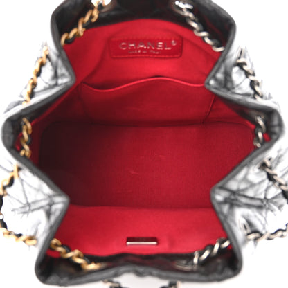 Chanel Aged Calfskin Quilted Small Gabrielle Backpack Black 5 of 11