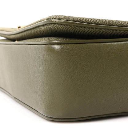 Burberry Canvas Horseferry Print Small Lola Bag Dark Fern Green 10 of 11