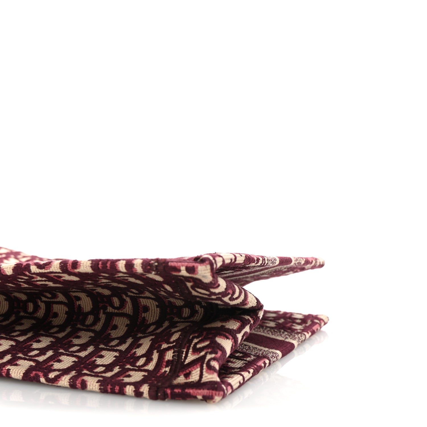 Christian Dior Oblique Medium Book Tote Burgundy Multicolor 10 of 10