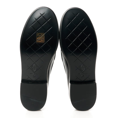 Chanel Lambskin Quilted CC Turnlock Loafers 37 Black 5 of 10