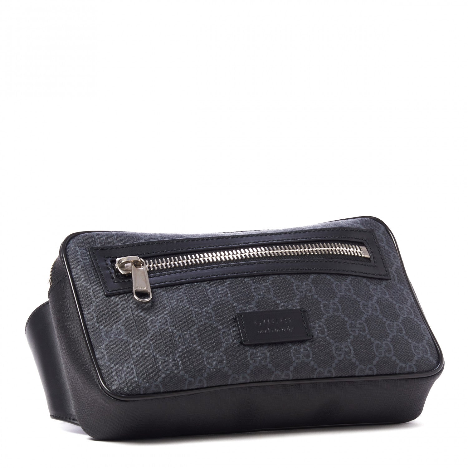 Gucci Soft GG Supreme Monogram Web Belt Bag Black Grey 4 of 9