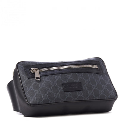 Gucci Soft GG Supreme Monogram Web Belt Bag Black Grey 4 of 9