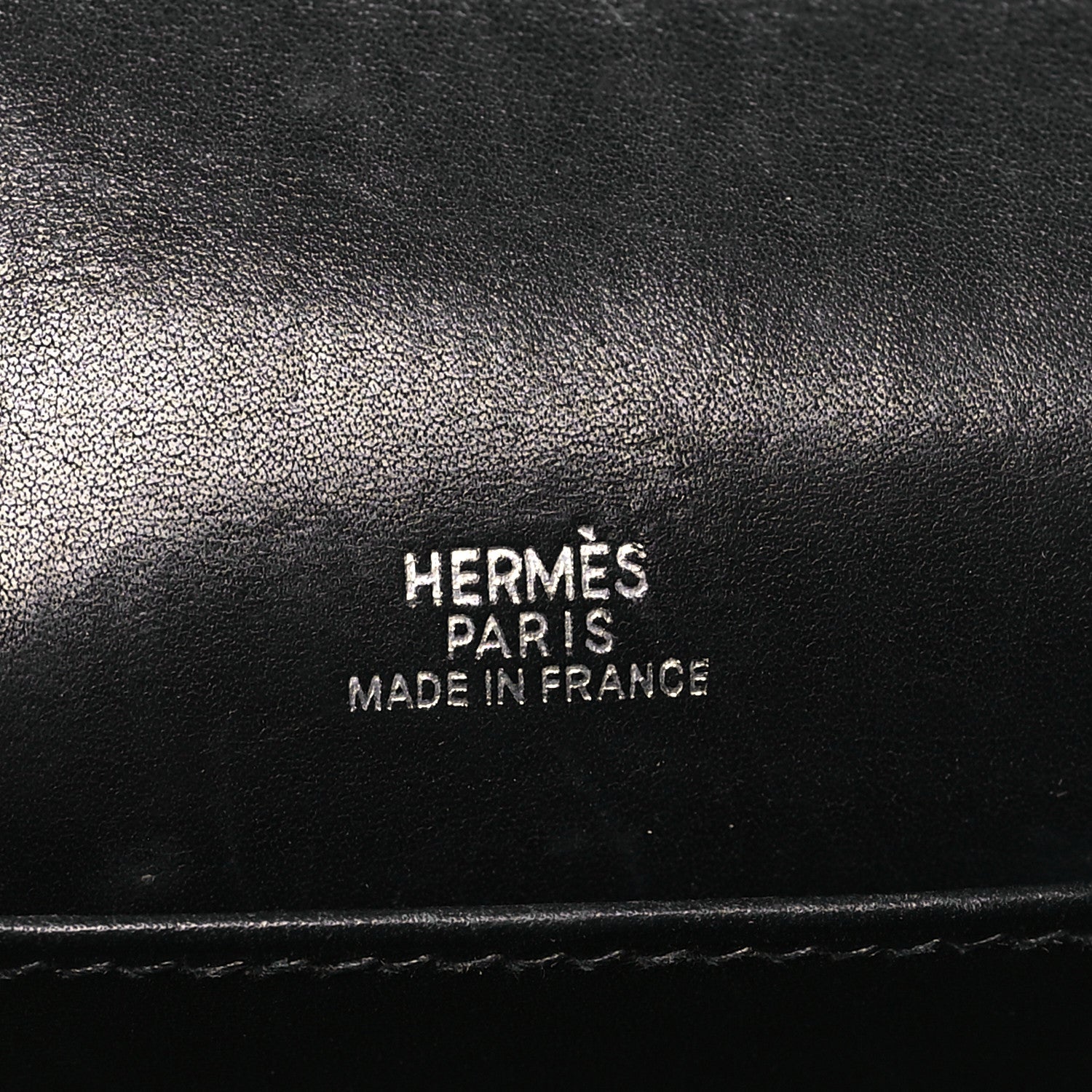Hermes Tadelakt Kelly Pochette Clutch Black 6 of 9