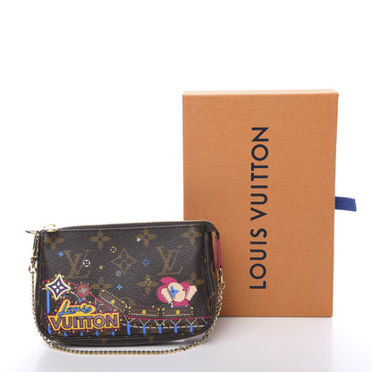Louis Vuitton Monogram 2020 Christmas Animation Roller Coaster Mini Pochette Accessories Pivoine 7 of 7