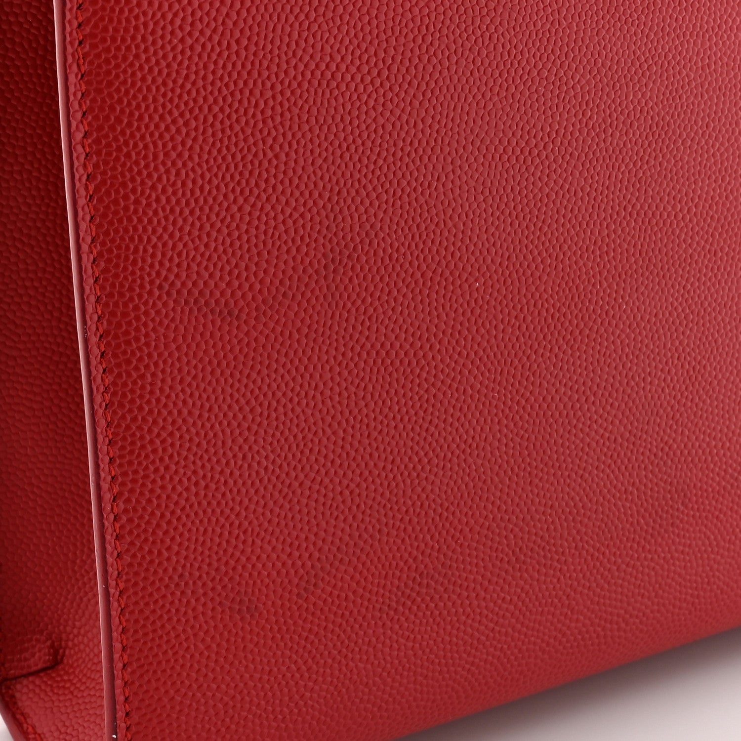 Saint Laurent Grain De Poudre Medium Monogram Kate Satchel Red 12 of 18