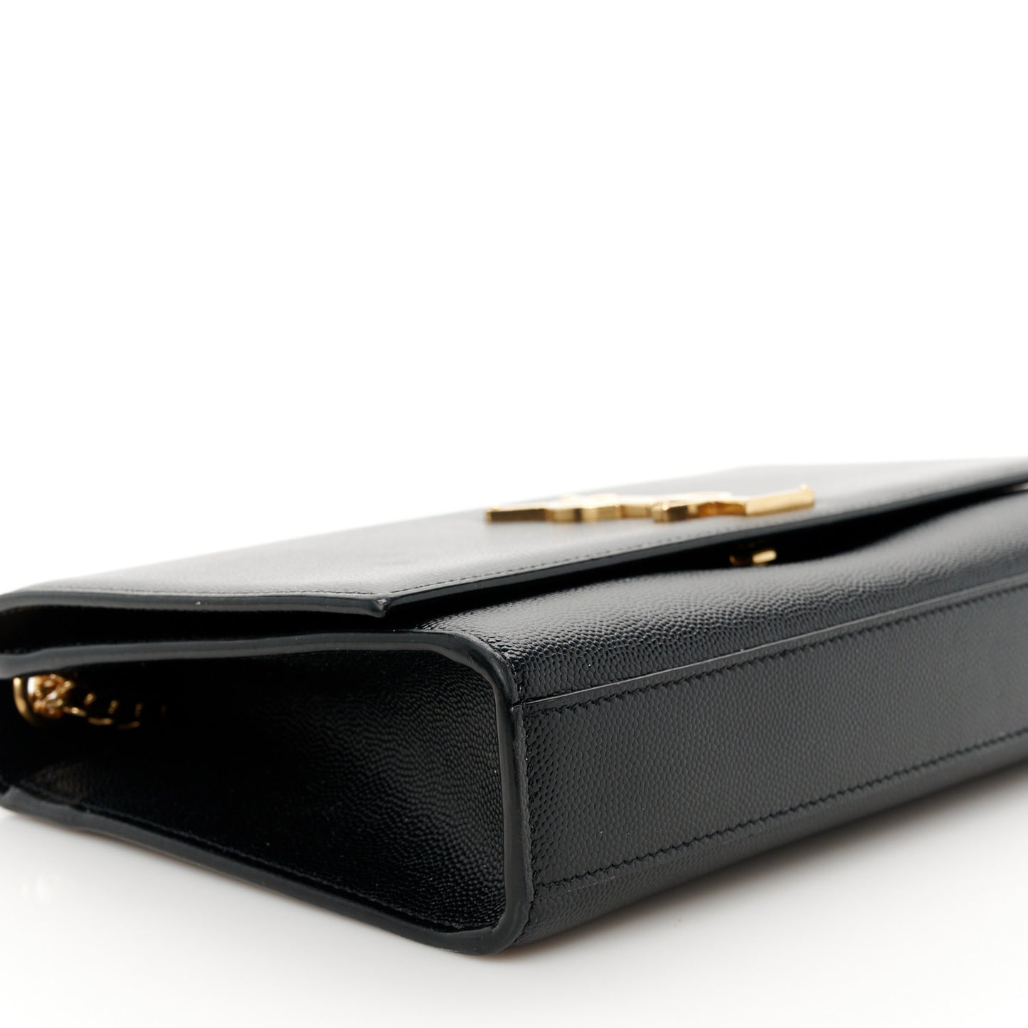 Grain De Poudre Medium Classic Monogram Kate Satchel Black