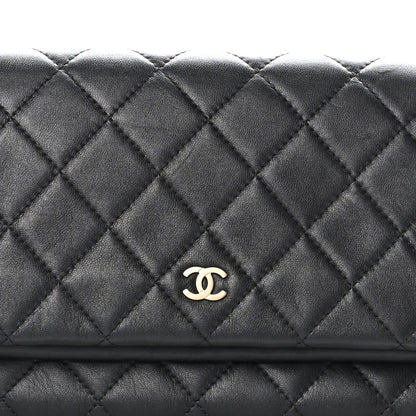 Chanel Lambskin Quilted CC Beauty Clutch Black 10 of 11