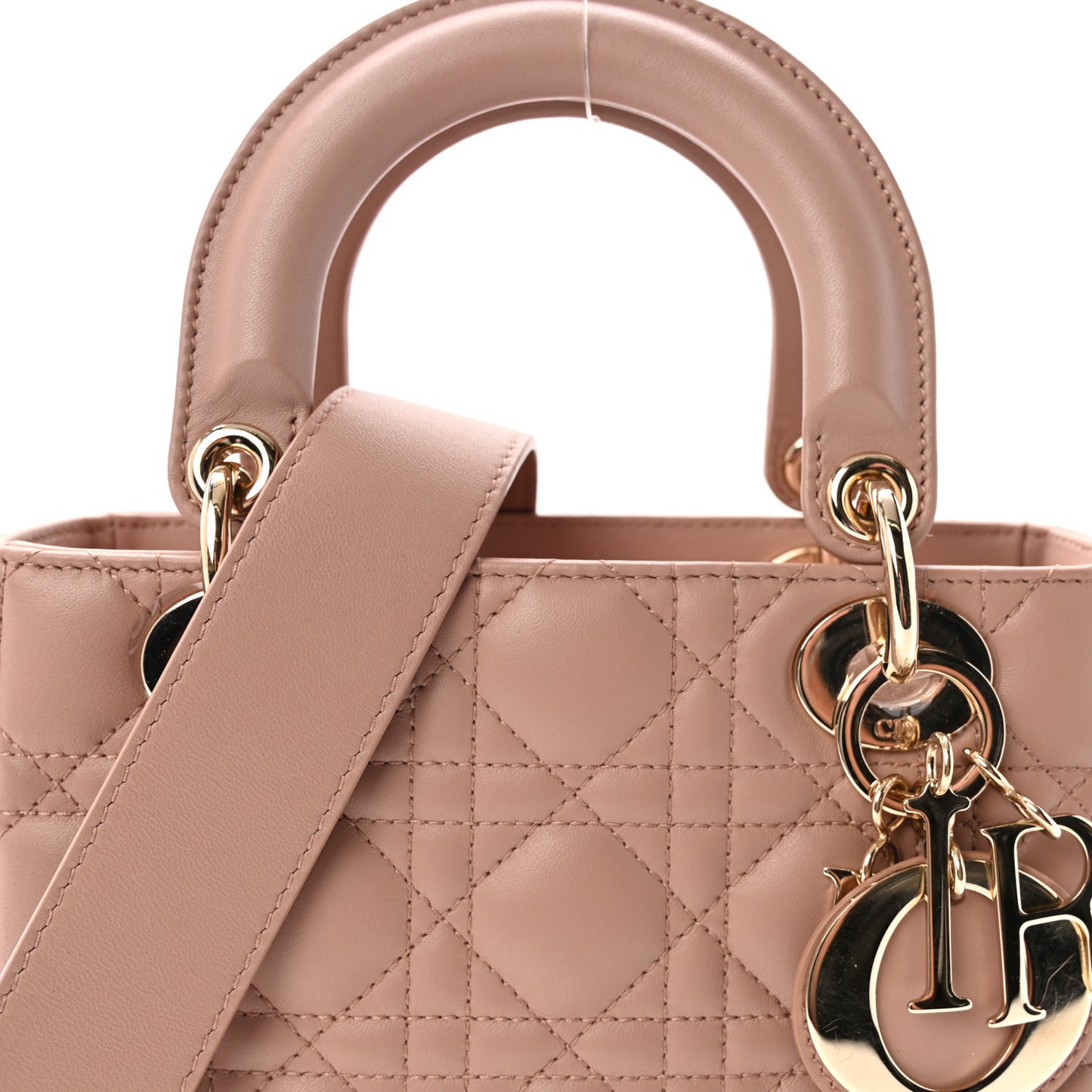 Lambskin Cannage Small Lucky Badges My Lady Dior Fard