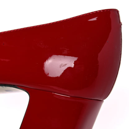 Gucci Vernice GG Victoire 55mm Loafer Pumps 35.5 Hibiscus Red 11 of 11
