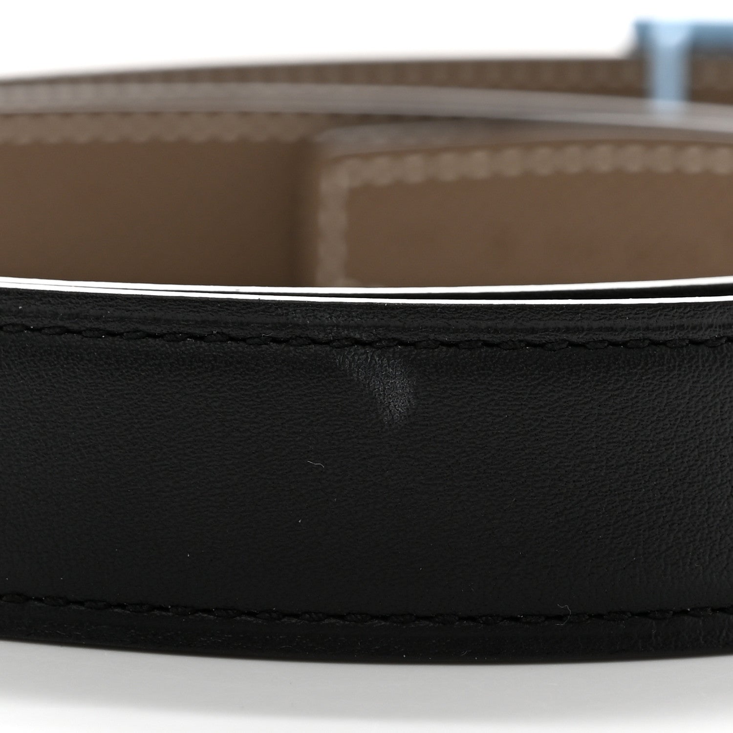 Hermes Swift Epsom H Belt 80 32 Black Etoupe 6 of 6