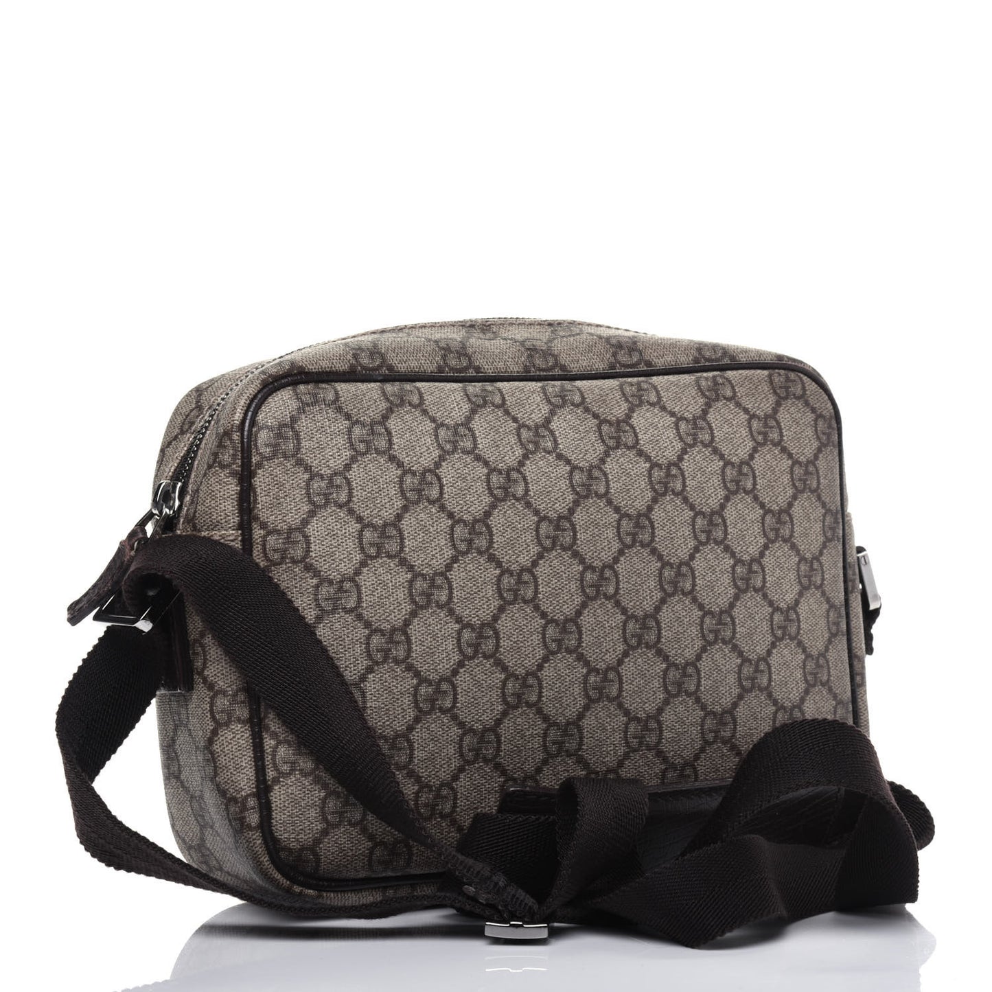 GG Plus Monogram Shoulder Bag Dark Brown