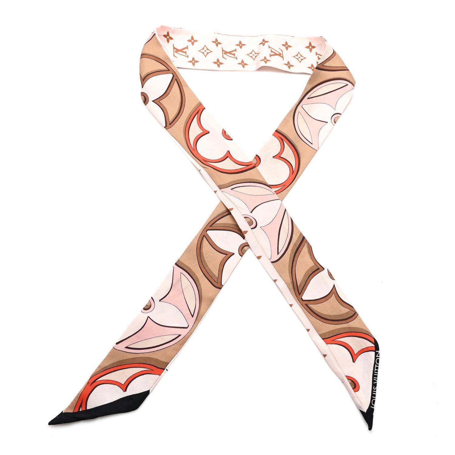 Louis Vuitton Silk Monogram LV Duality BB Bandeau Pink Beige 1 of 4
