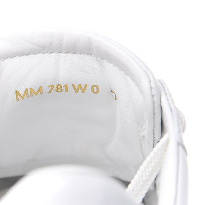 Valentino Garavani Calfskin Rockstud Open Sneakers 40 White Pewter 9 of 9