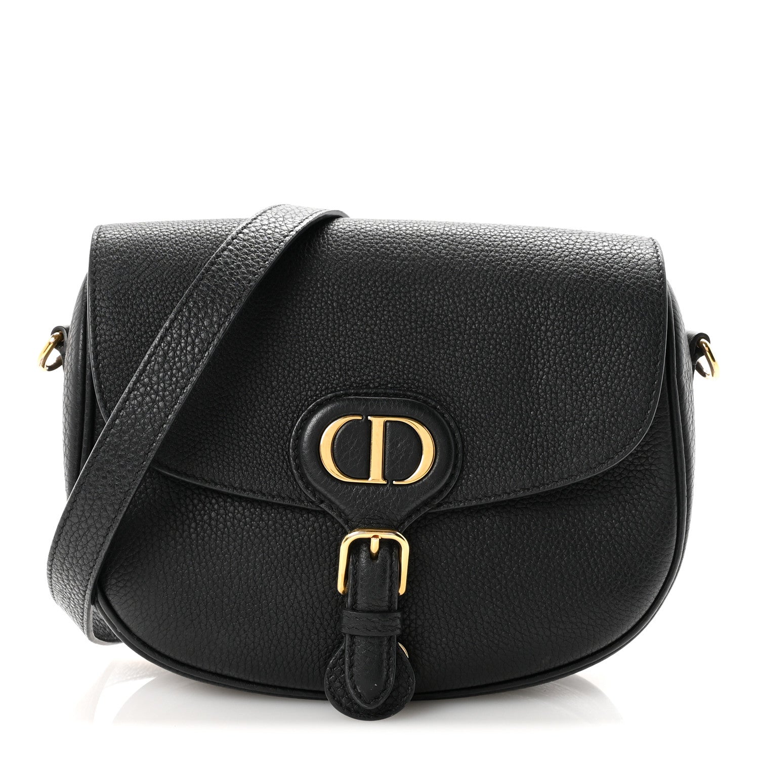 Christian Dior Grained Calfskin Medium Bobby Flap Black 1 of 9