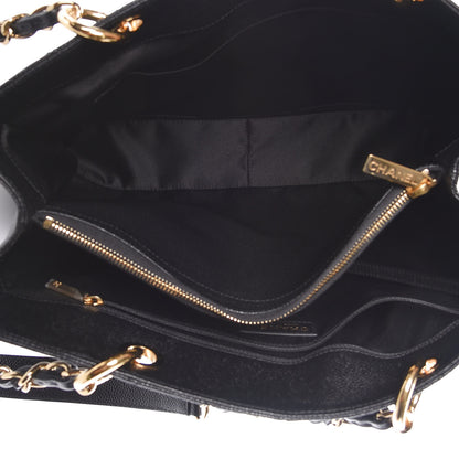 Chanel Caviar Quilted Grand Shopping Tote GST Black 6 of 10