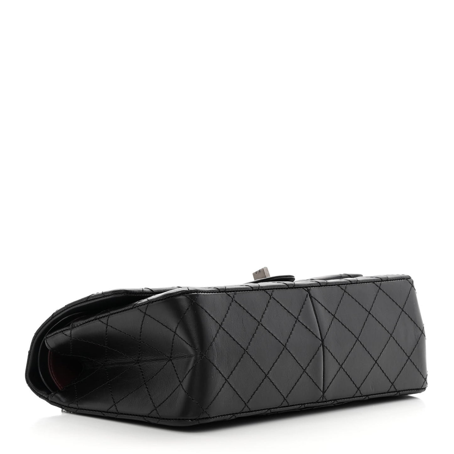 Aged Calfskin Quilted 2.55 Reissue 226 Flap Black