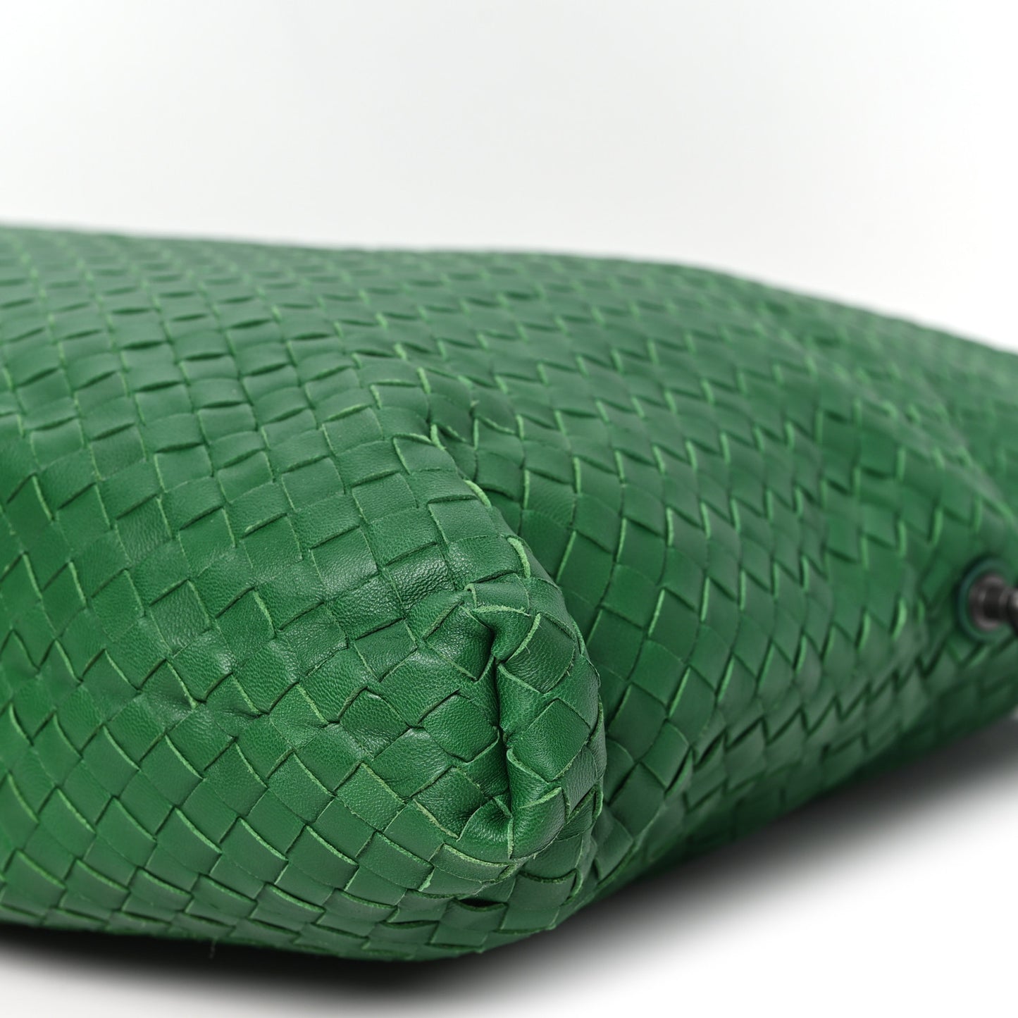 Nappa Intrecciato Maxi Convertible Tote Green