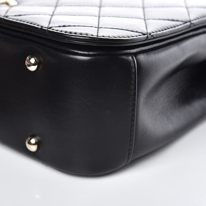 Chanel Lambskin Quilted Medium Carry Chic Flap Black 8 of 9