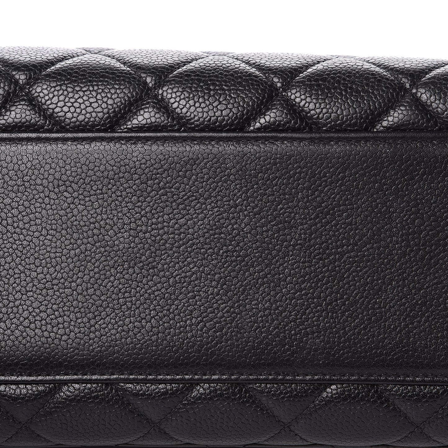 Caviar Quilted Jumbo Kelly Flap Black