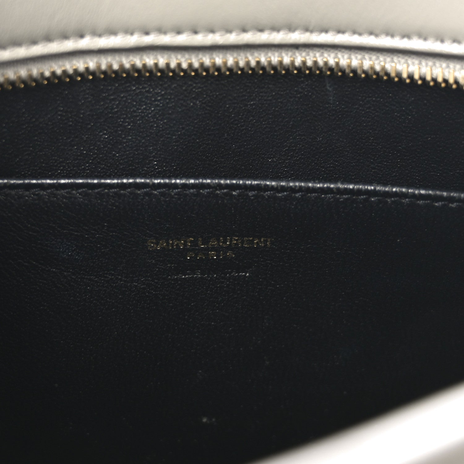 Saint Laurent Calfskin Monogram Baby Cabas Fog 6 of 9