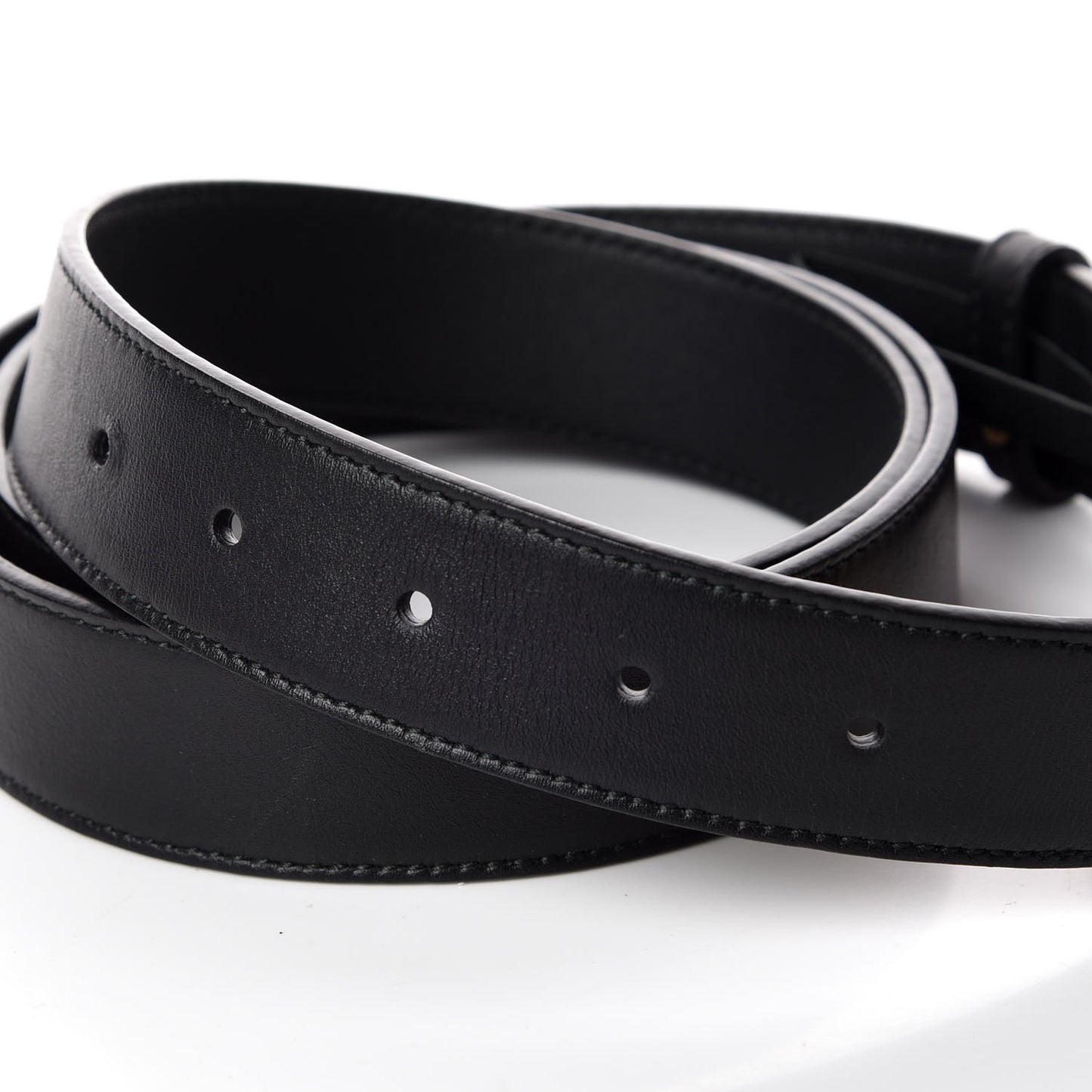 Moon Calfskin Double G 30mm Belt 115 46 Black