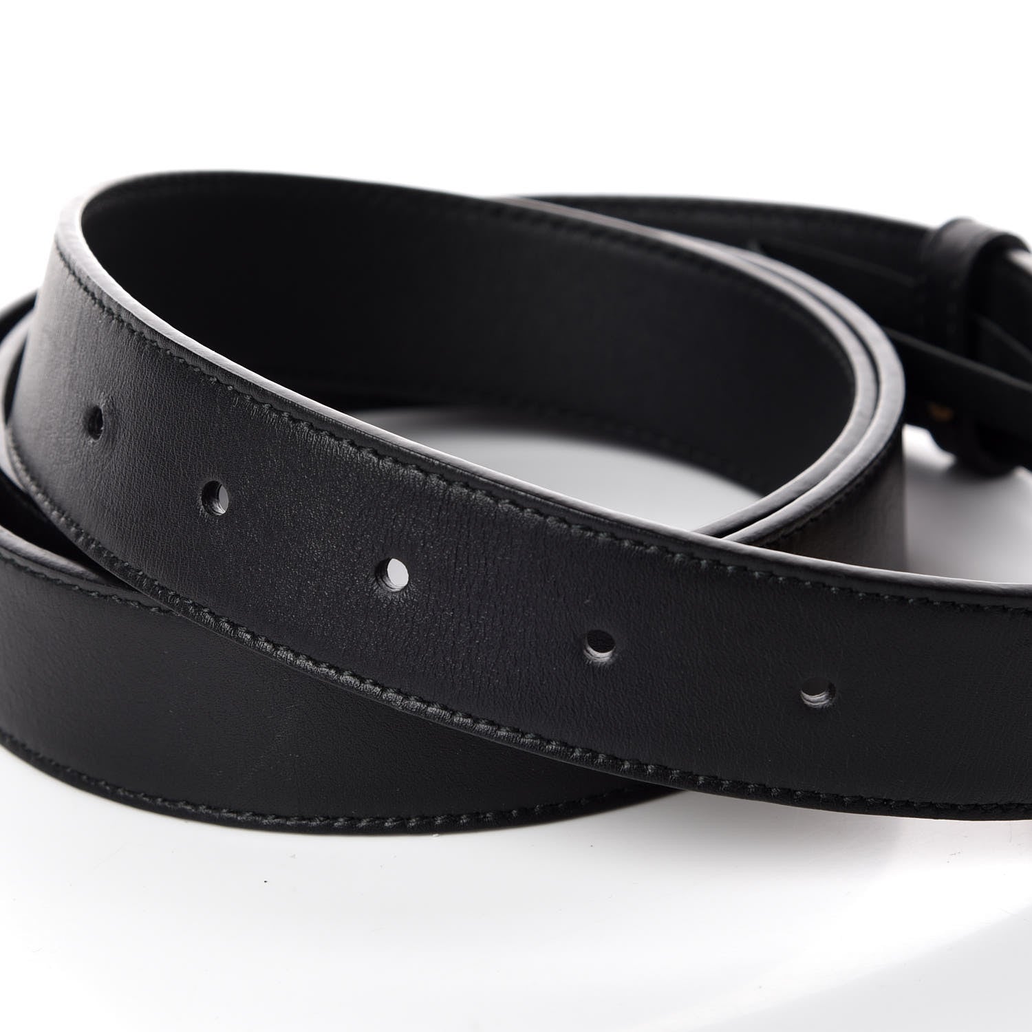 Gucci Moon Calfskin Double G 30mm Belt 115 46 Black 4 of 8