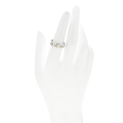 Gucci 18K White Gold Enamel 6mm Icon Blooms Ring 53 6.5 3 of 6