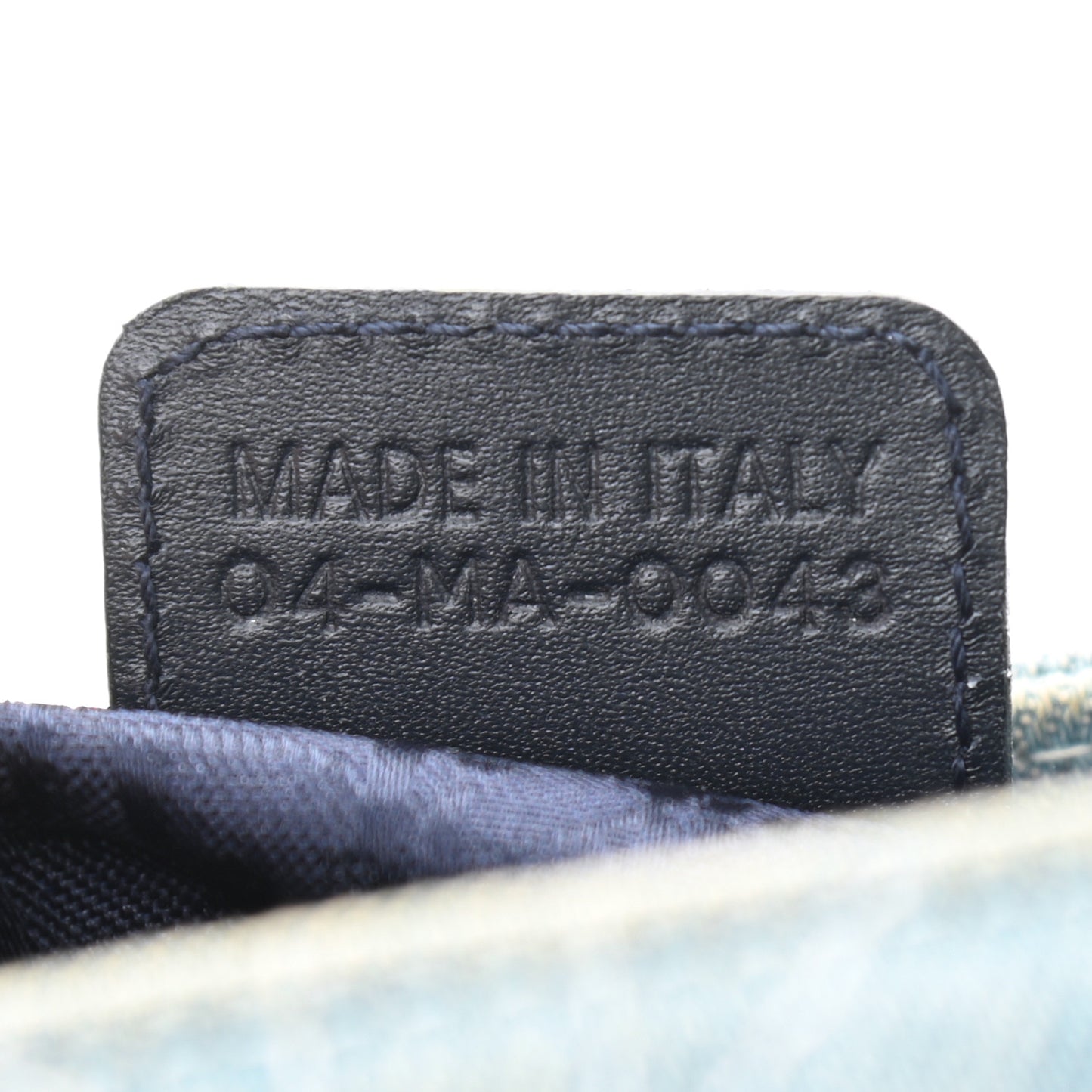 Denim Cannage Medium Lady Dior Light Blue